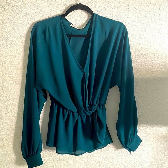 Lush Tops - 2/$10 Green long sleeve blouse